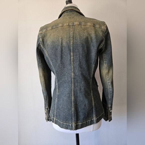 MARC AUREL Denim Fitted Jacket. Size 42 - Picture 7 of 13